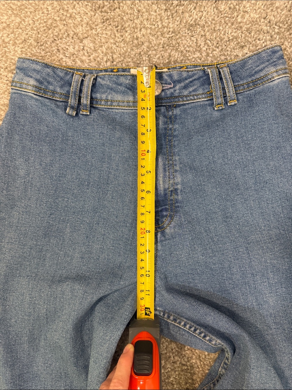 BIMBA Y LOLA High Waisted Wide Leg Jeans Medium Wash Size EU 38 US 6 - Picture 4 of 7